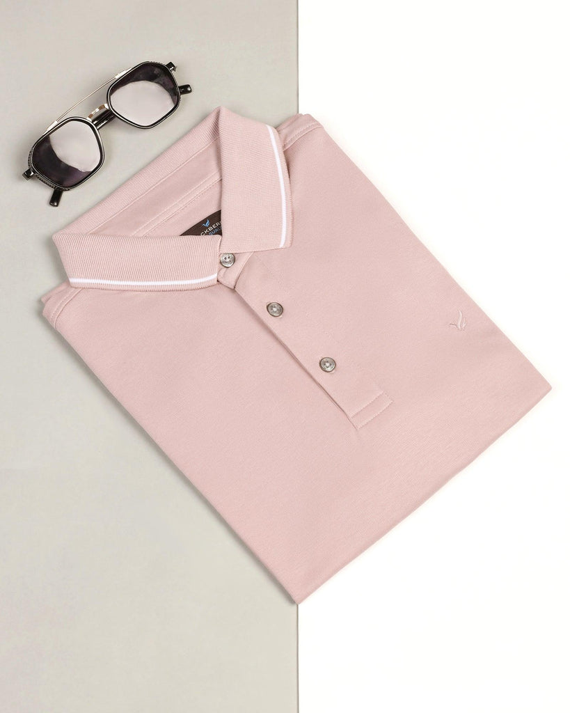 Polo Dusty Pink Solid T-Shirt - Adam