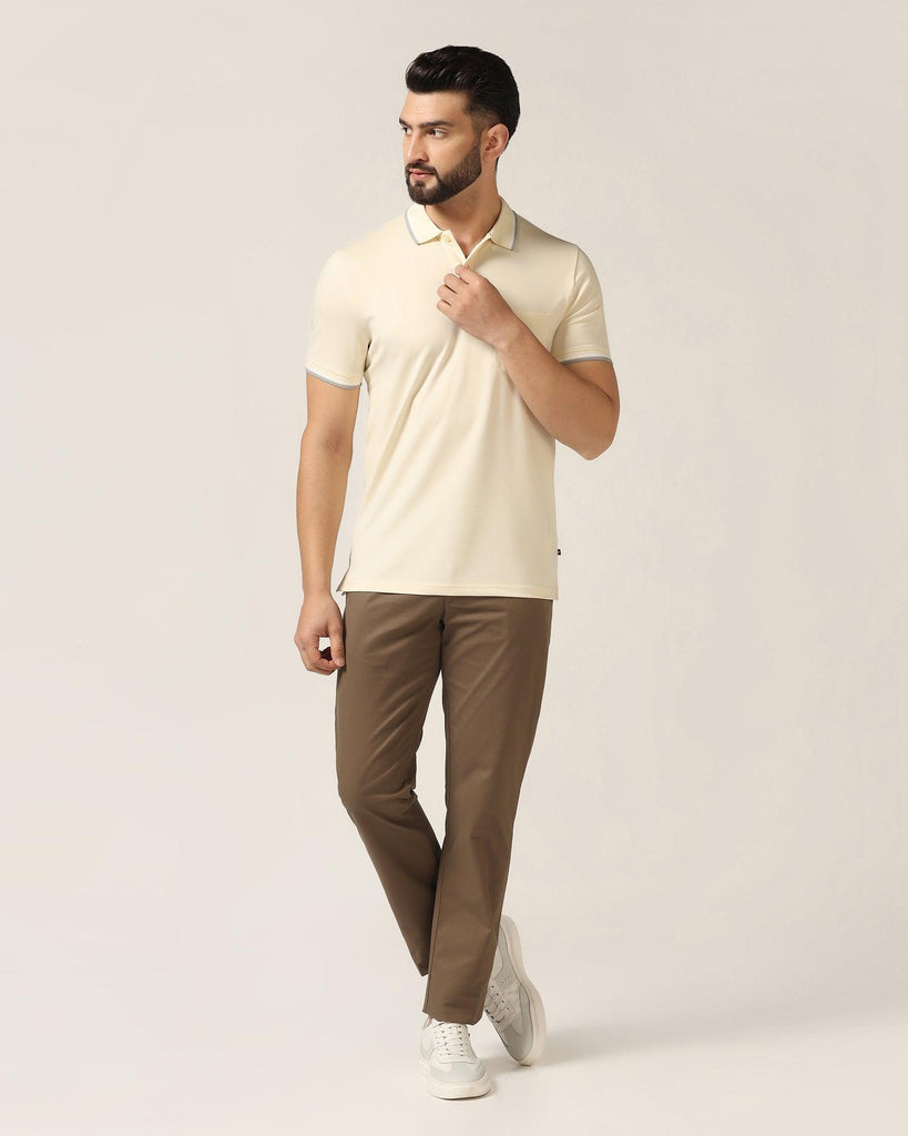 Polo Light Yellow Solid T-Shirt - Walter