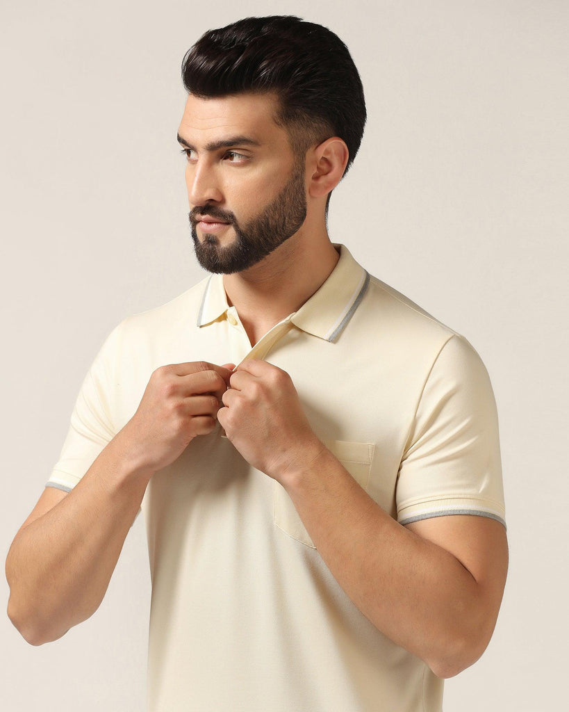 Polo Light Yellow Solid T-Shirt - Walter