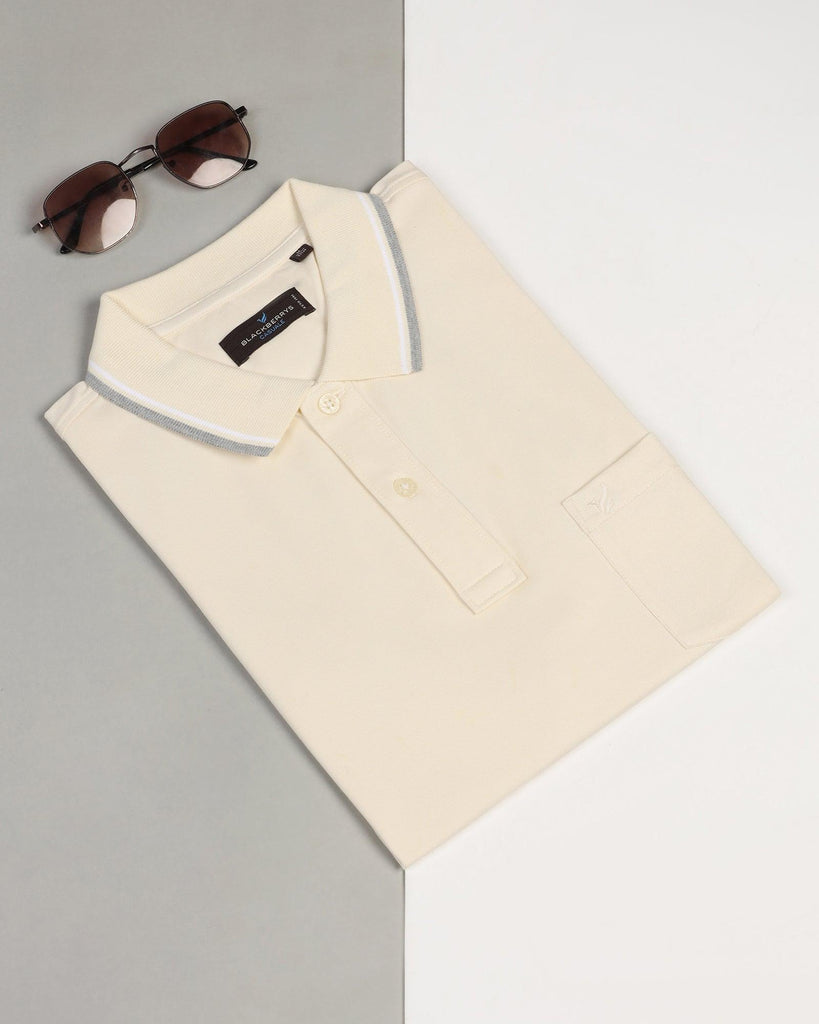 Polo Light Yellow Solid T-Shirt - Walter