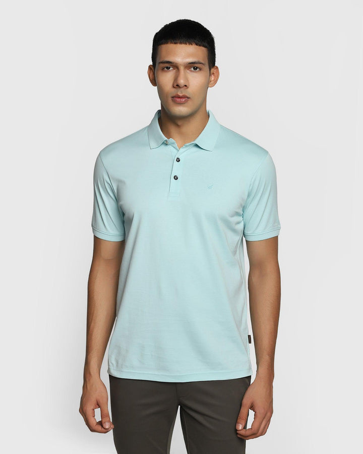 Polo Aqua Solid T-Shirt - Mercury