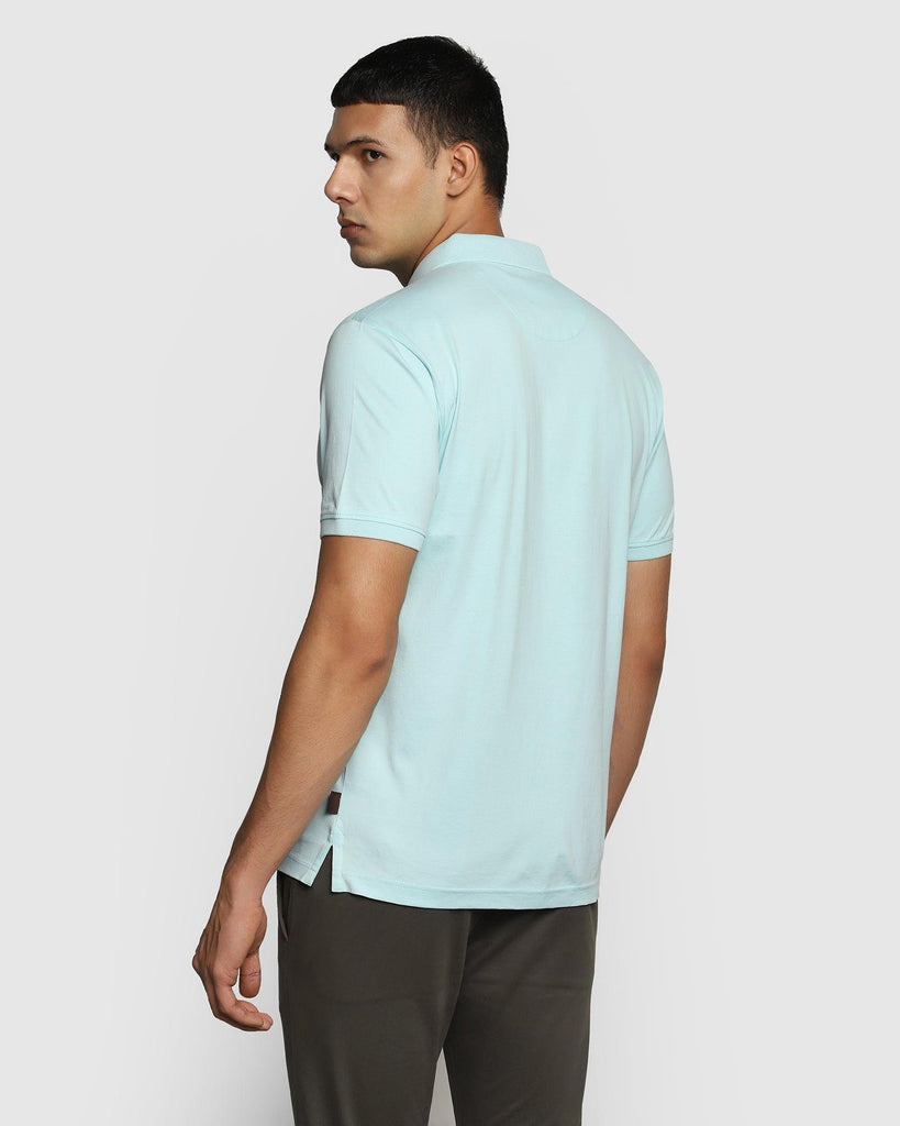 Polo Aqua Solid T-Shirt - Mercury