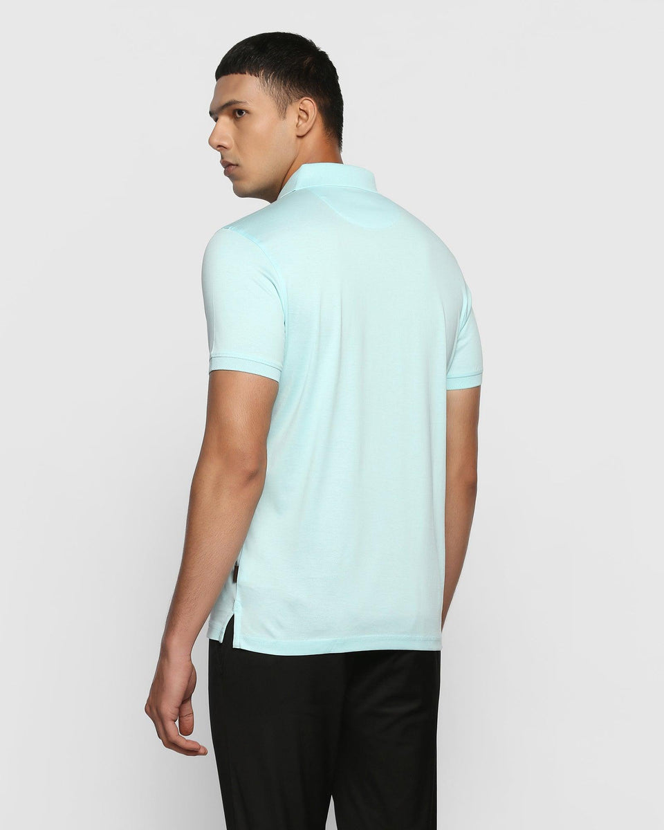 Polo Aqua Solid T-Shirt - Mercury