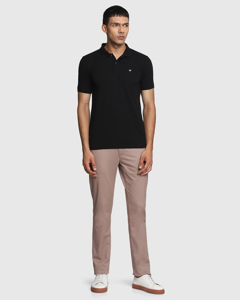 Polo Black Solid T-Shirt - Romeo