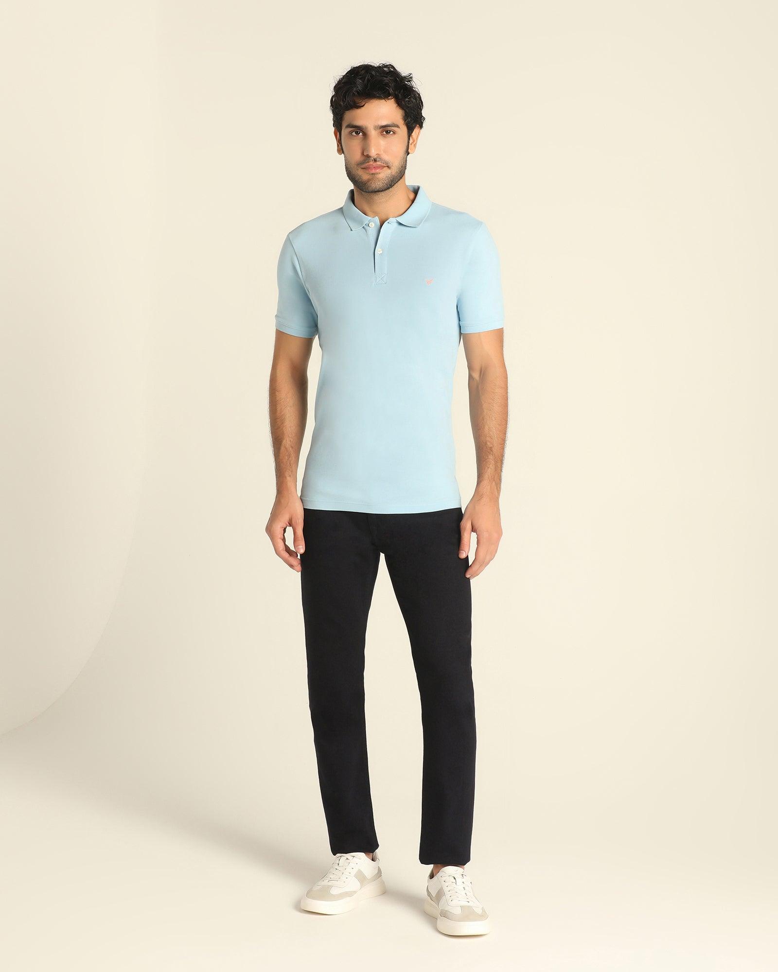 Polo Blue Solid T Shirt - Bonnel