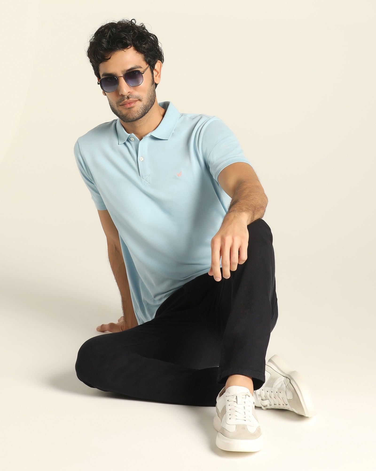 Polo Blue Solid T Shirt - Bonnel