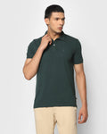 Solid Polo T Shirt In Green (Bright) - Blackberrys
