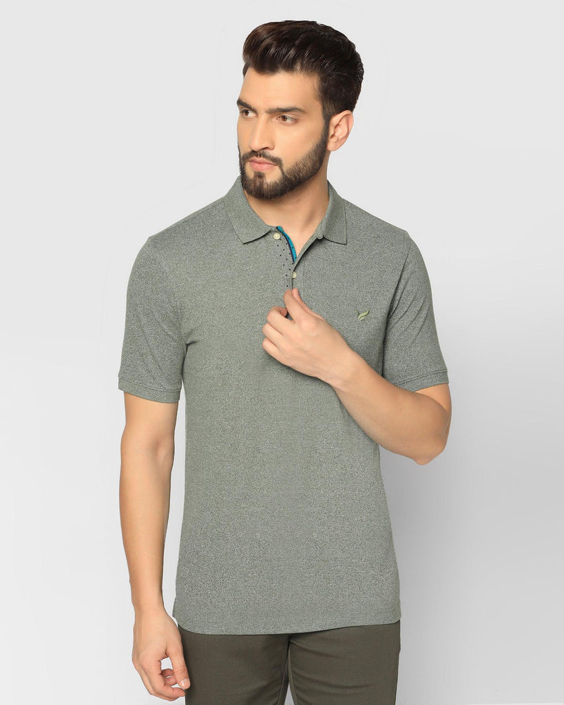 Polo Green Solid T-Shirt - Tarf