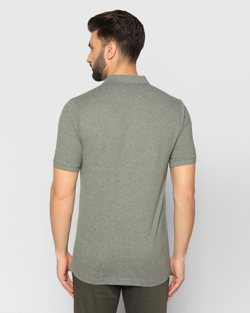 Polo Green Solid T-Shirt - Tarf