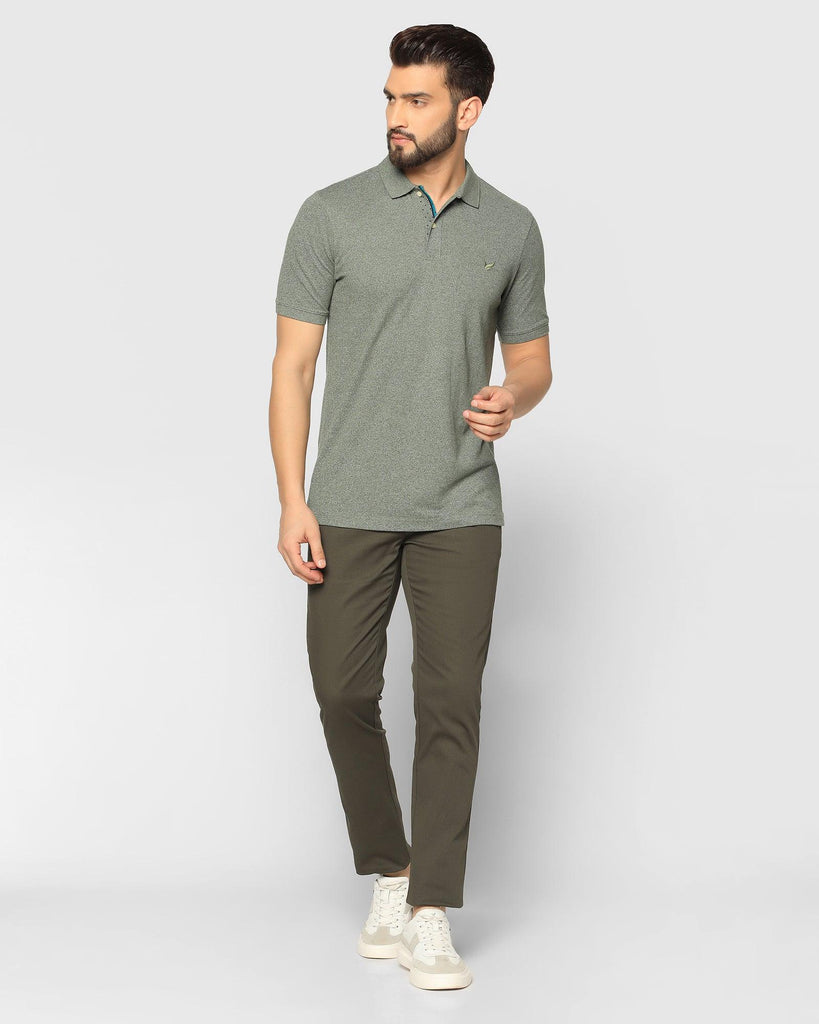 Polo Green Solid T-Shirt - Tarf