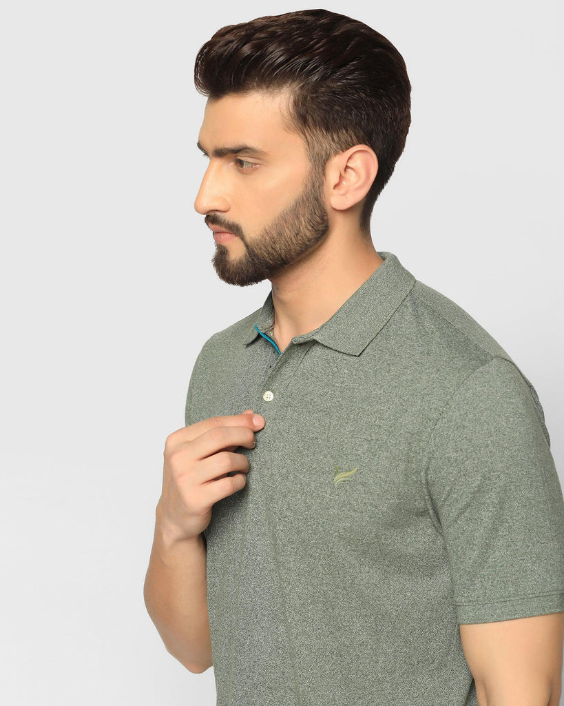 Polo Green Solid T-Shirt - Tarf