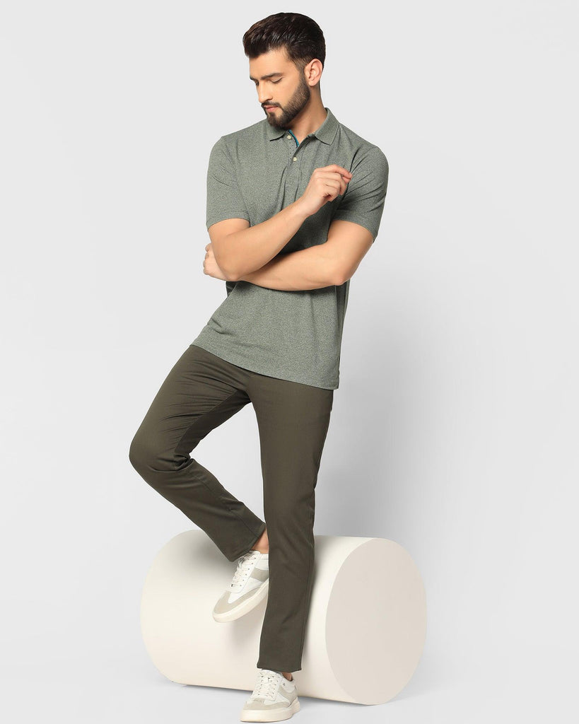 Polo Green Solid T-Shirt - Tarf