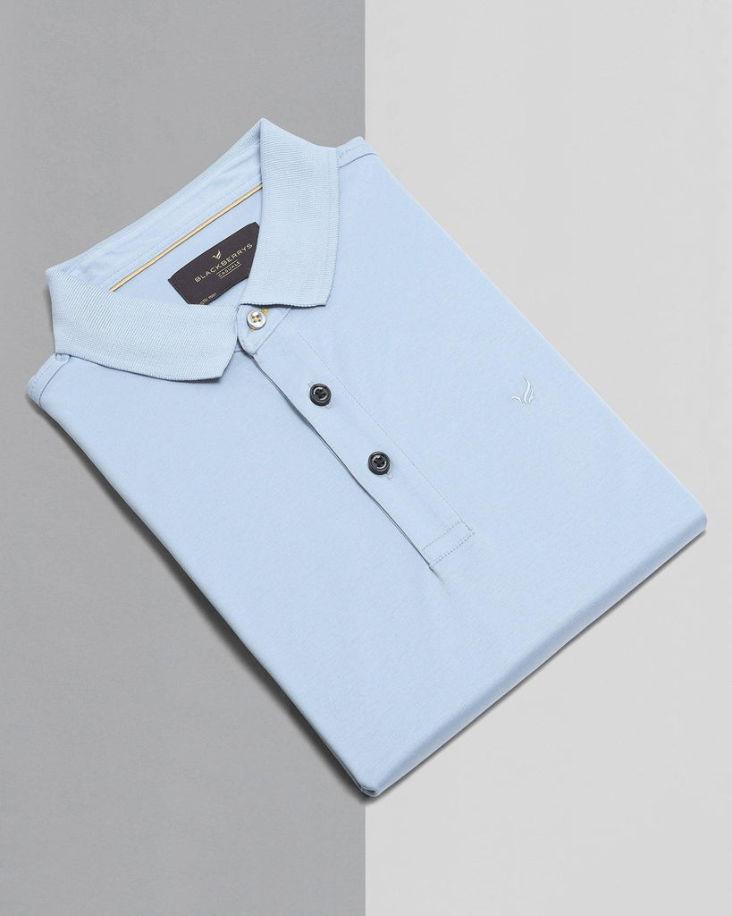 Polo Light Blue Solid T-Shirt - Toll