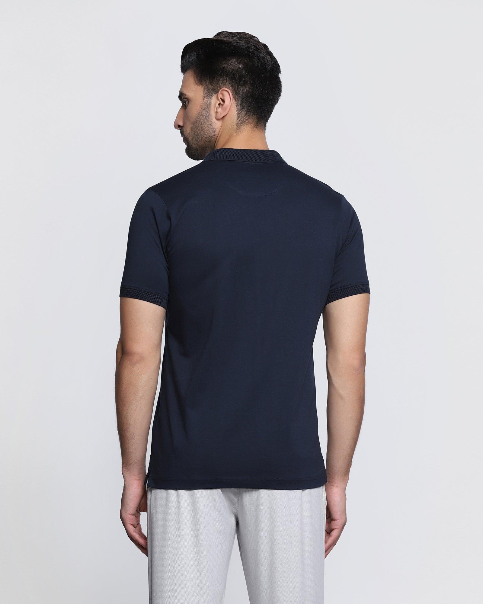 Polo Navy Solid T Shirt - Figma