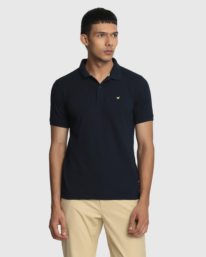 Polo Navy Solid T-Shirt - Romeo