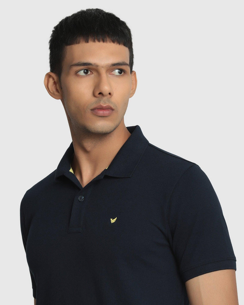 Polo Navy Solid T-Shirt - Romeo