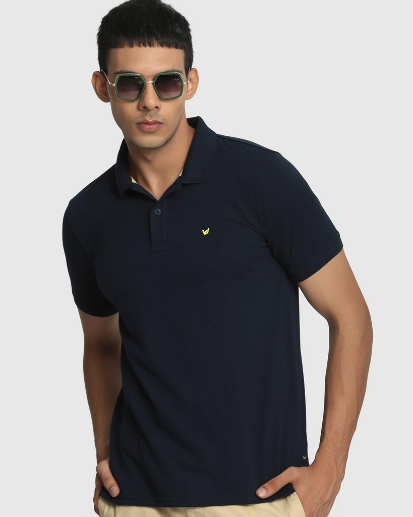 Polo Navy Solid T-Shirt - Romeo