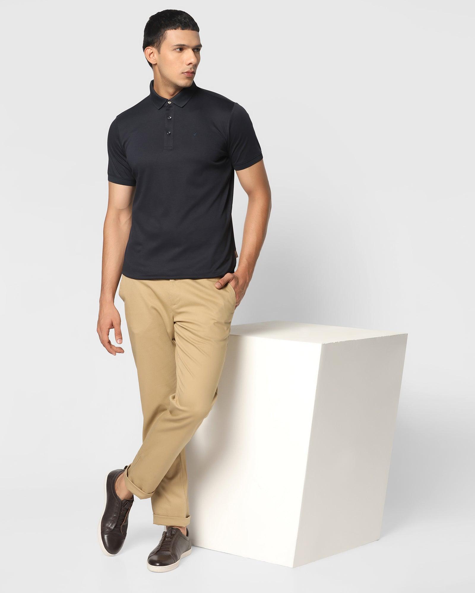 Black polo cheap navy pants