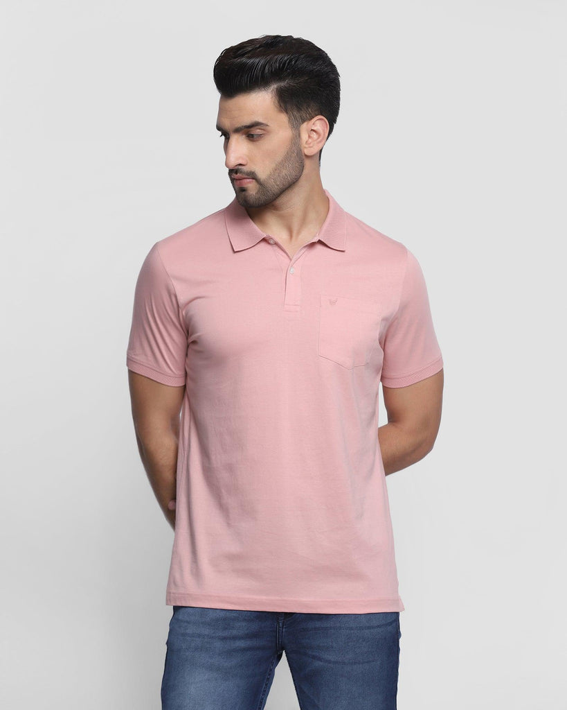 Polo Peach Solid T-Shirt - Figma