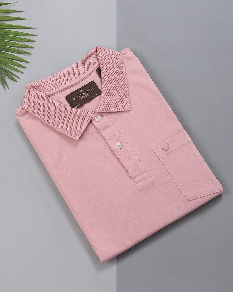 Polo Peach Solid T-Shirt - Figma