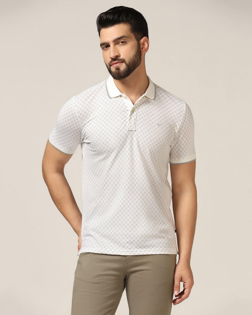 Polo White Printed T-Shirt - Laurel