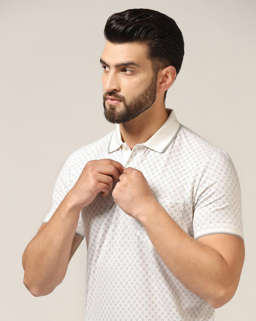 Polo White Printed T-Shirt - Laurel