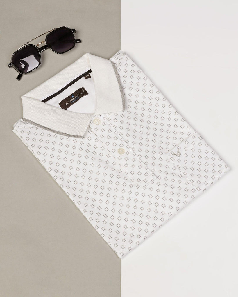 Polo White Printed T-Shirt - Laurel