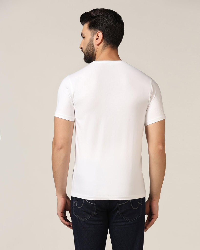 Polo White Solid T-Shirt - Elias