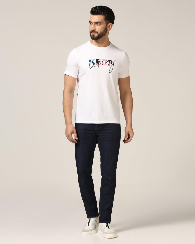 Polo White Solid T-Shirt - Elias