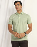 Polo Light Green Printed T-Shirt - Henry
