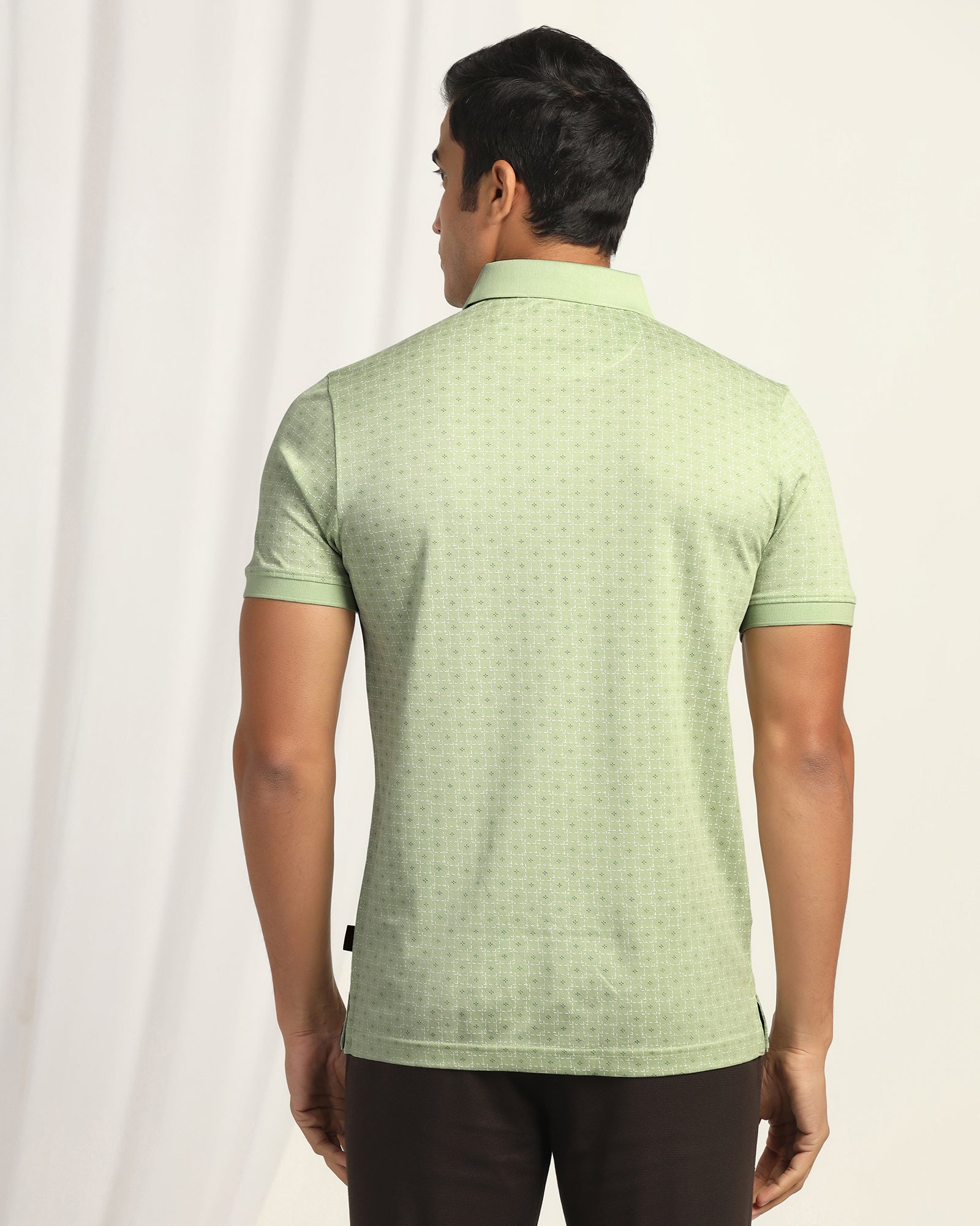 Polo Light Green Printed T-Shirt - Henry