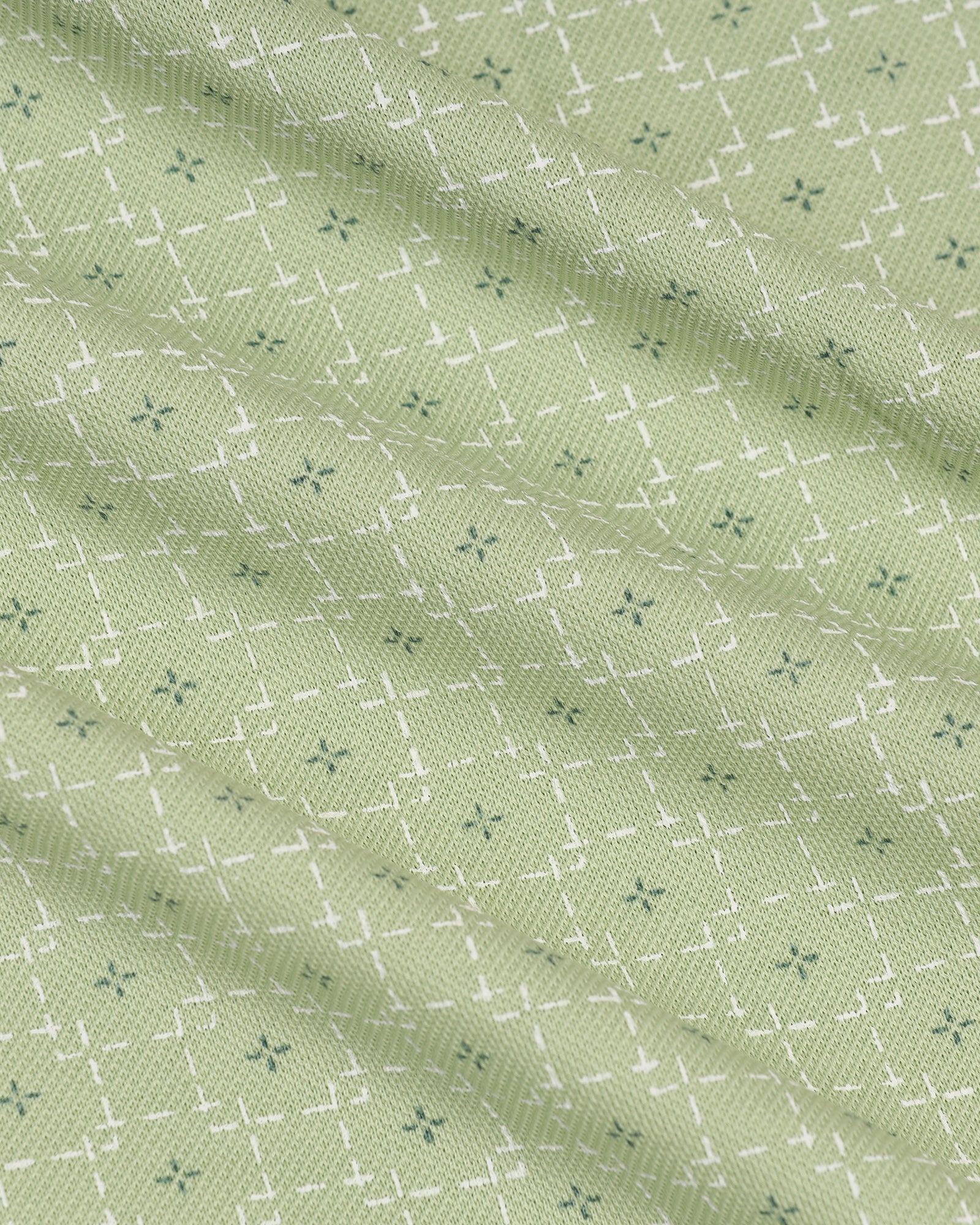 Polo Light Green Printed T-Shirt - Henry