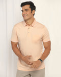 Polo Peach Solid T-Shirt - Orion