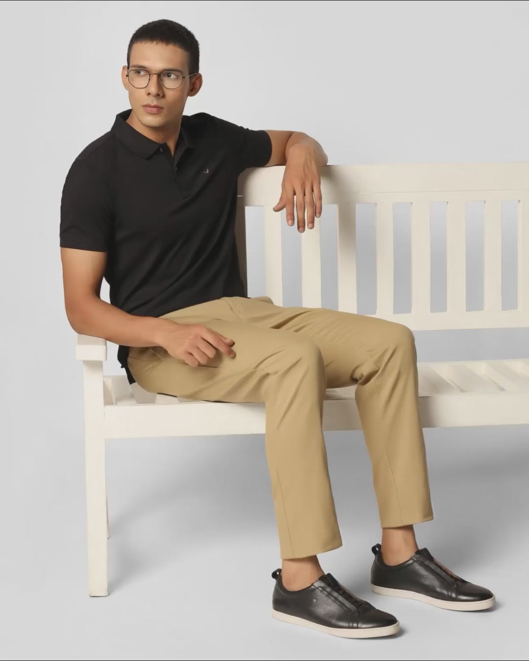 Black Must Haves Solid Polo - Yukii