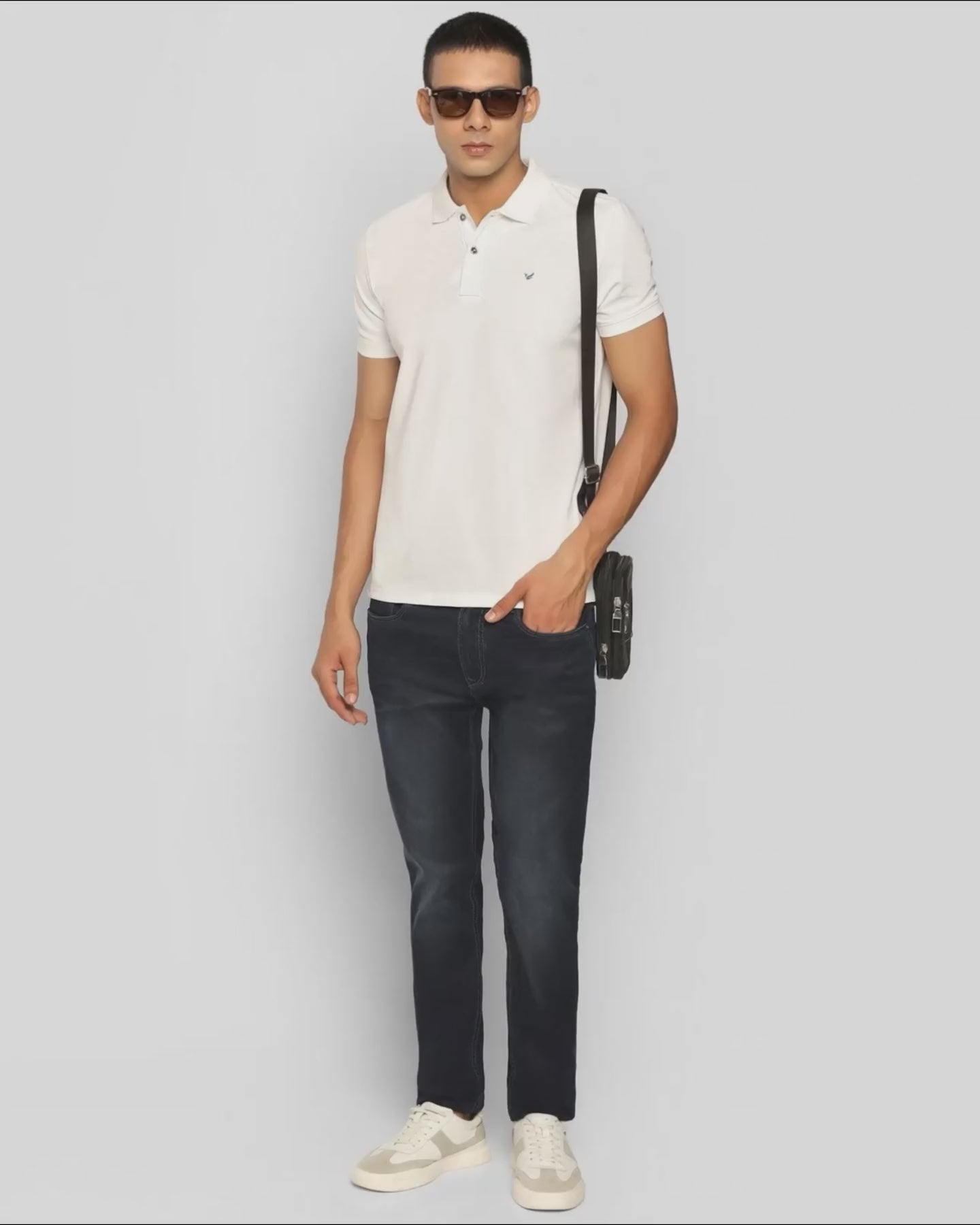 White Must Haves Solid Polo - Yukii