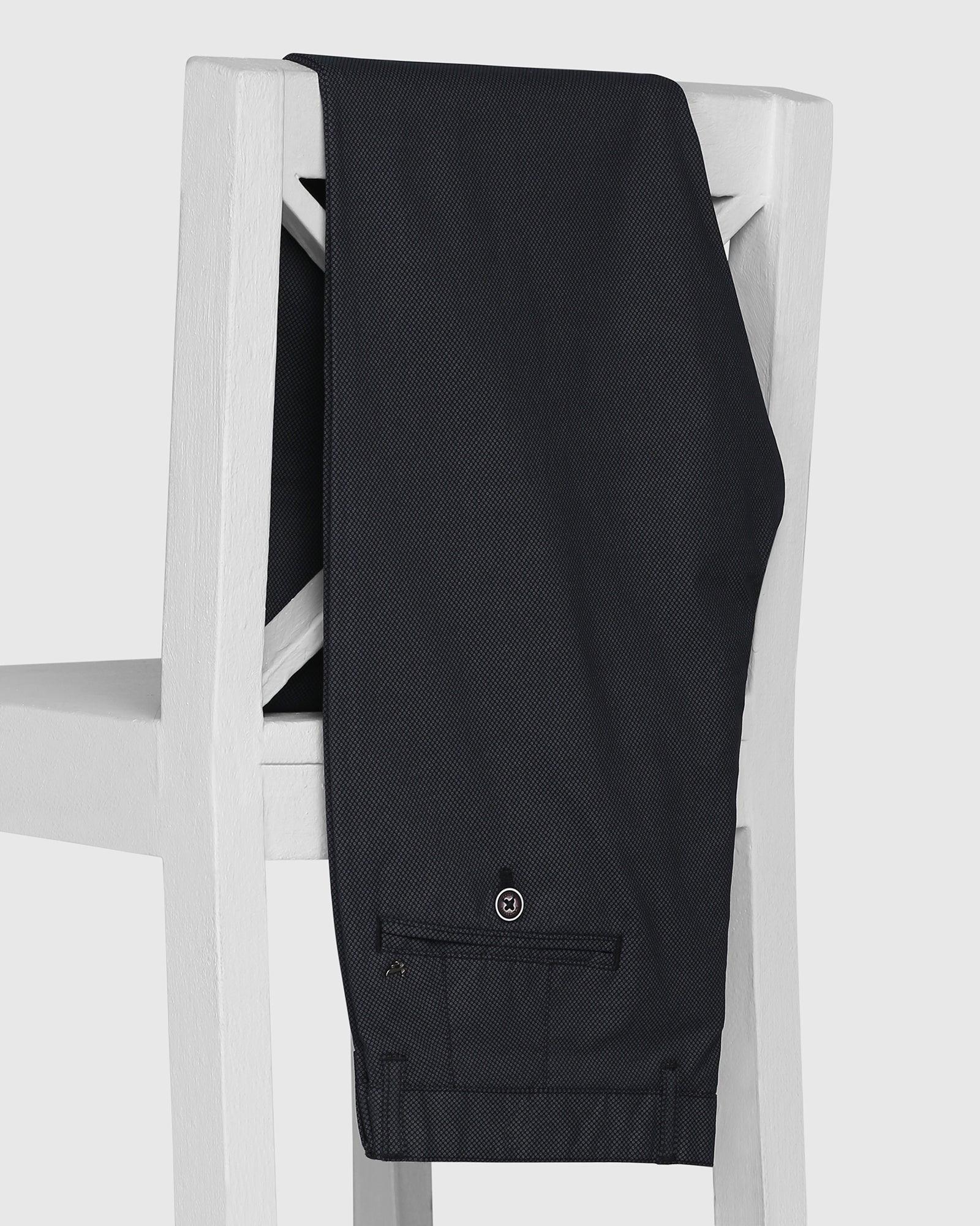 Slim Fit B-91 Casual Black Printed Khakis - Sulphur