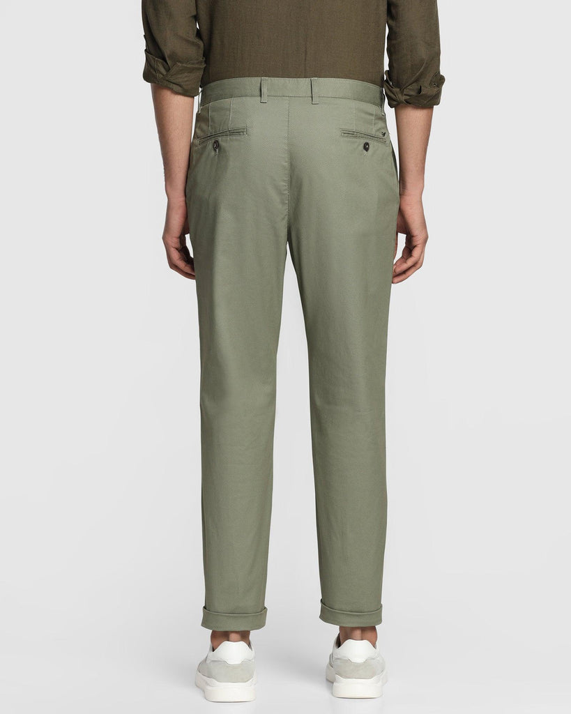 Straight B-90 Casual Olive Printed Khakis - Sulphur