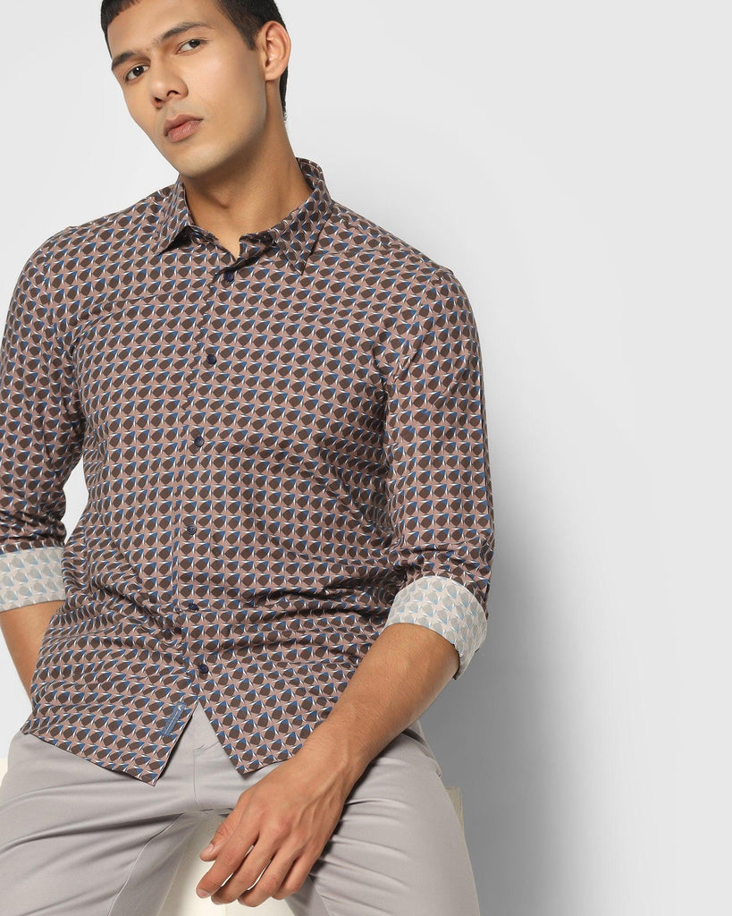 Casual Beige Printed Shirt - Eloy