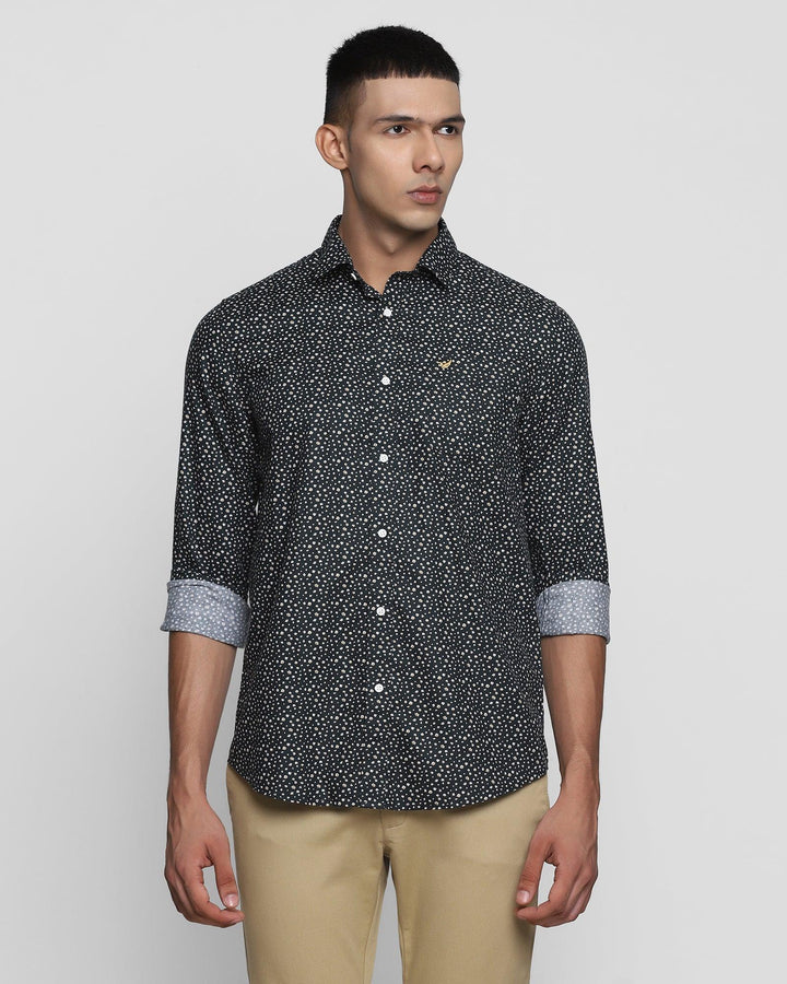 Casual Dark Green Printed Shirt - Beetel