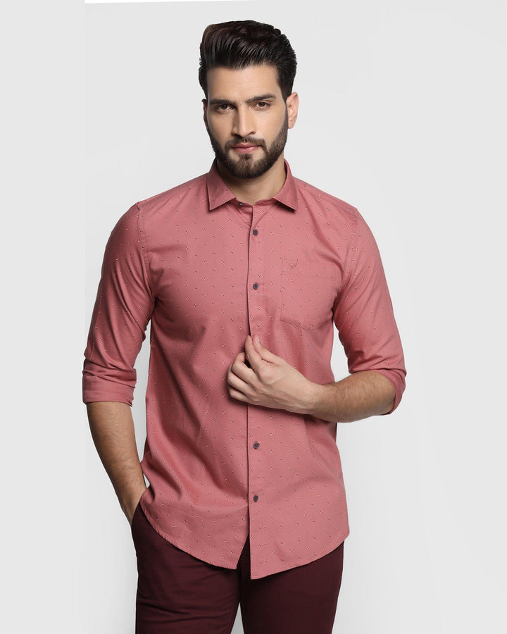 Casual Dusty Pink Printed Shirt - Germi