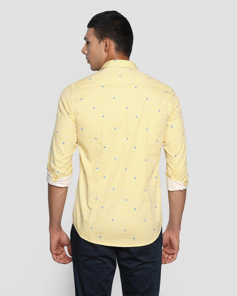 Casual Ochre Printed Shirt - Olly