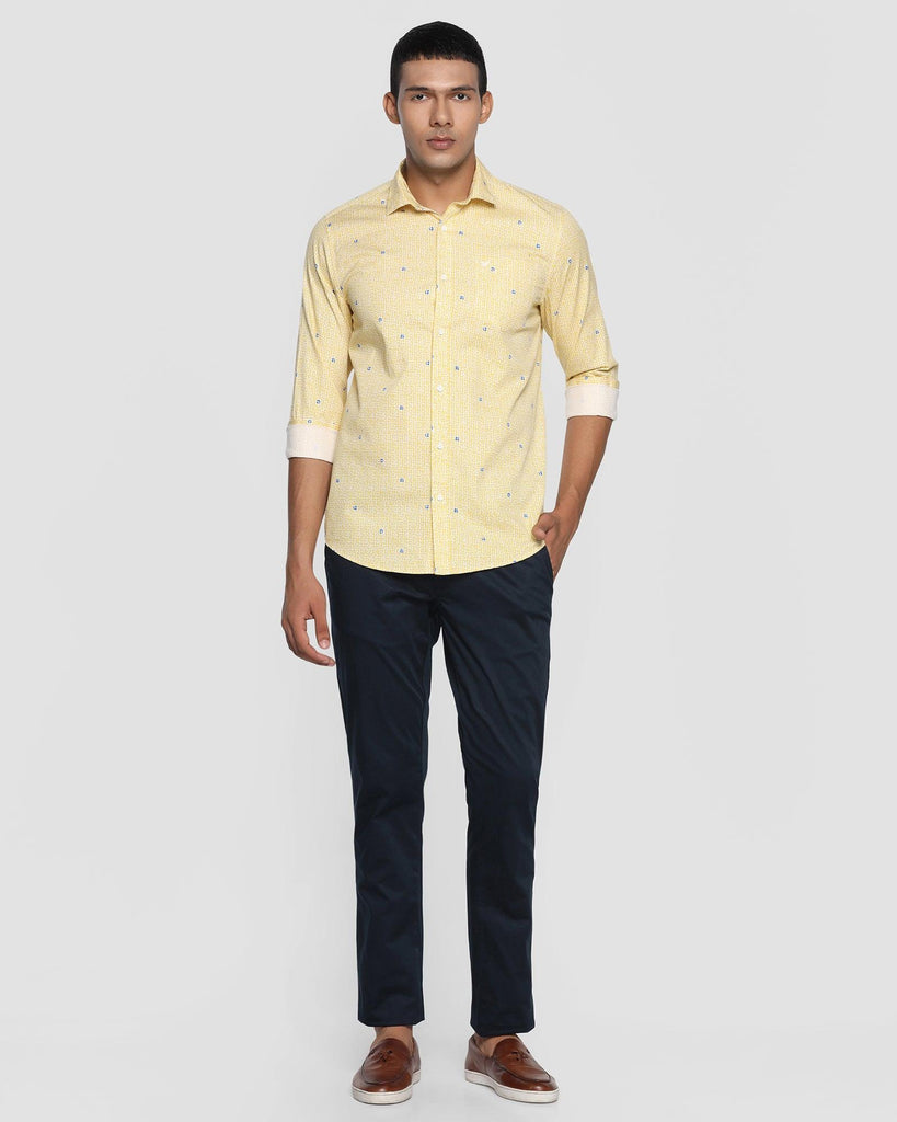 Casual Ochre Printed Shirt - Olly