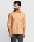 Casual Orange Printed Shirt - Juro