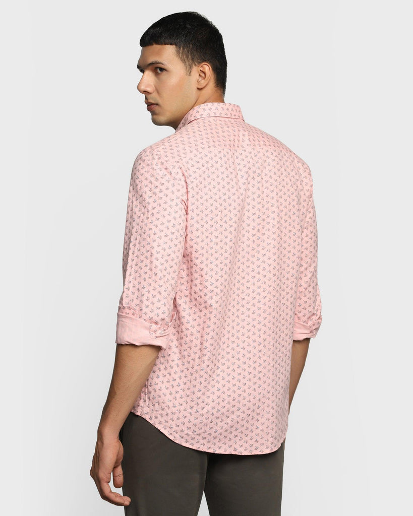 Casual Pink Printed Shirt - Akio