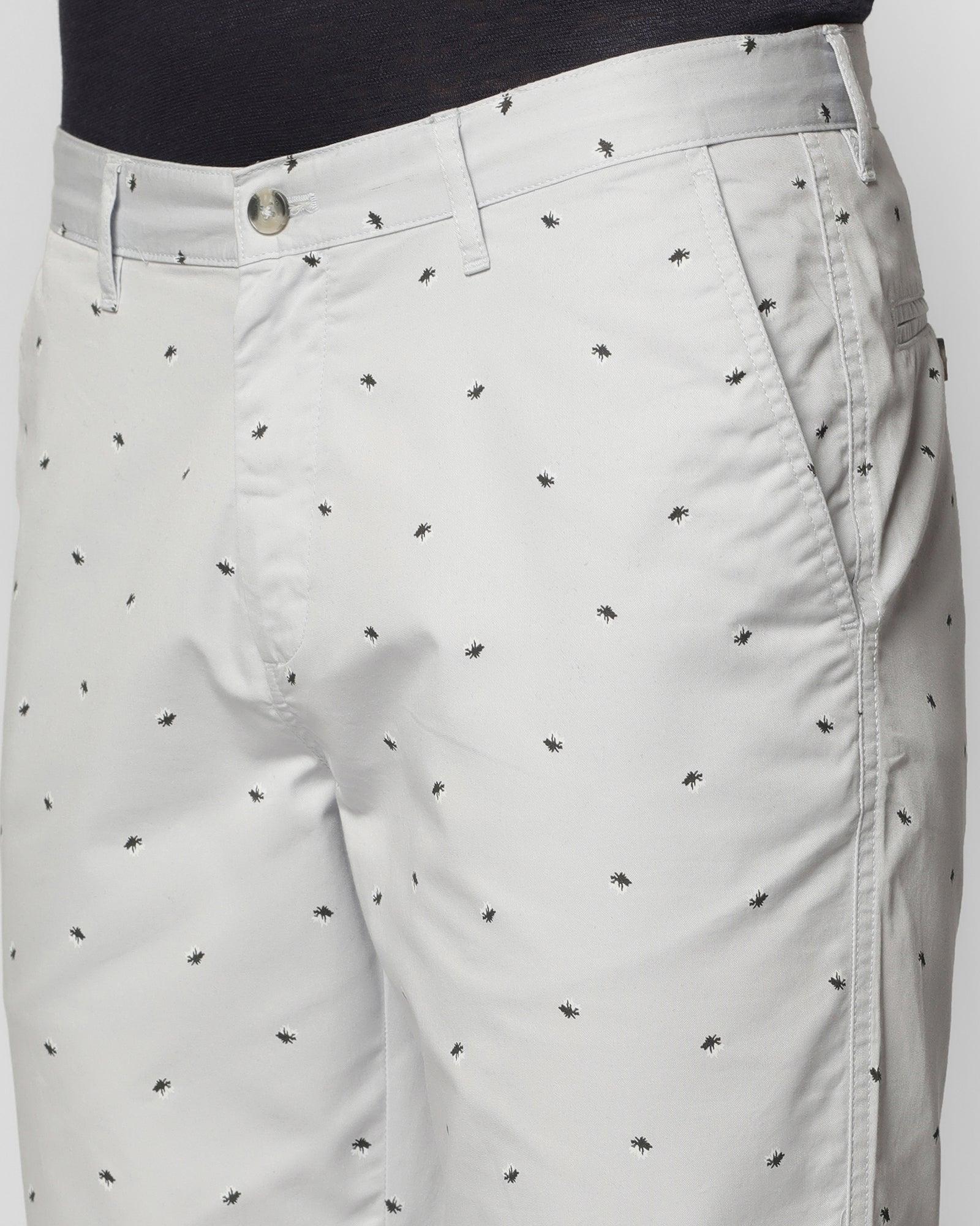Casual Grey Printed Shorts - Jim