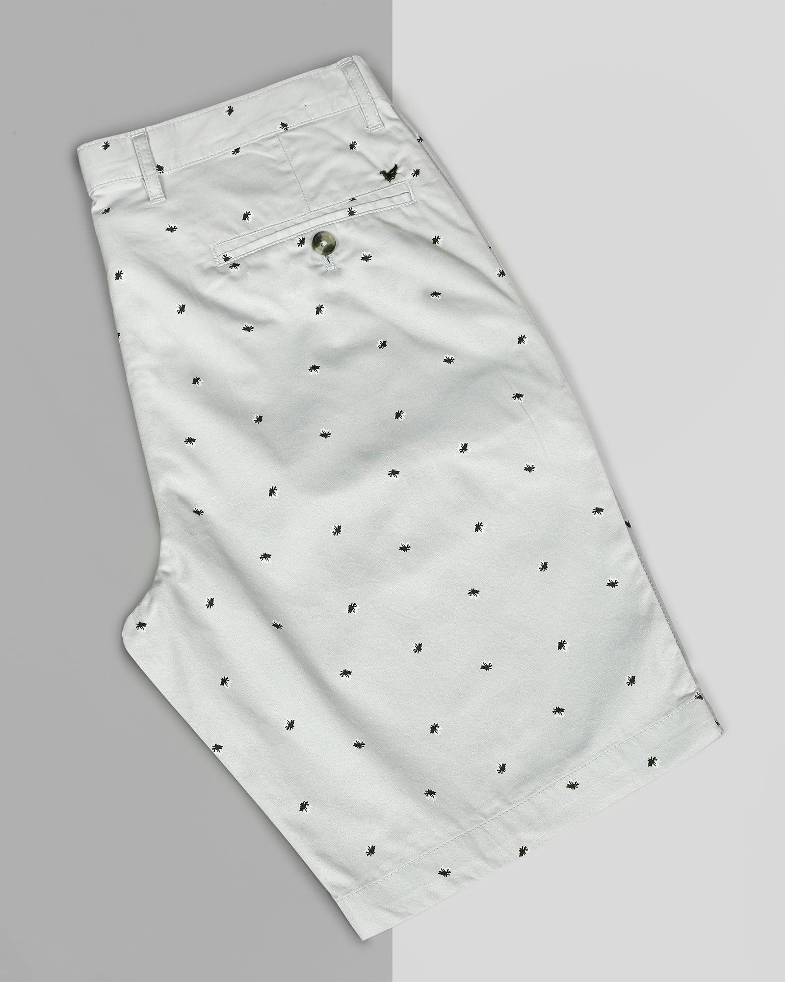 Casual Grey Printed Shorts - Jim