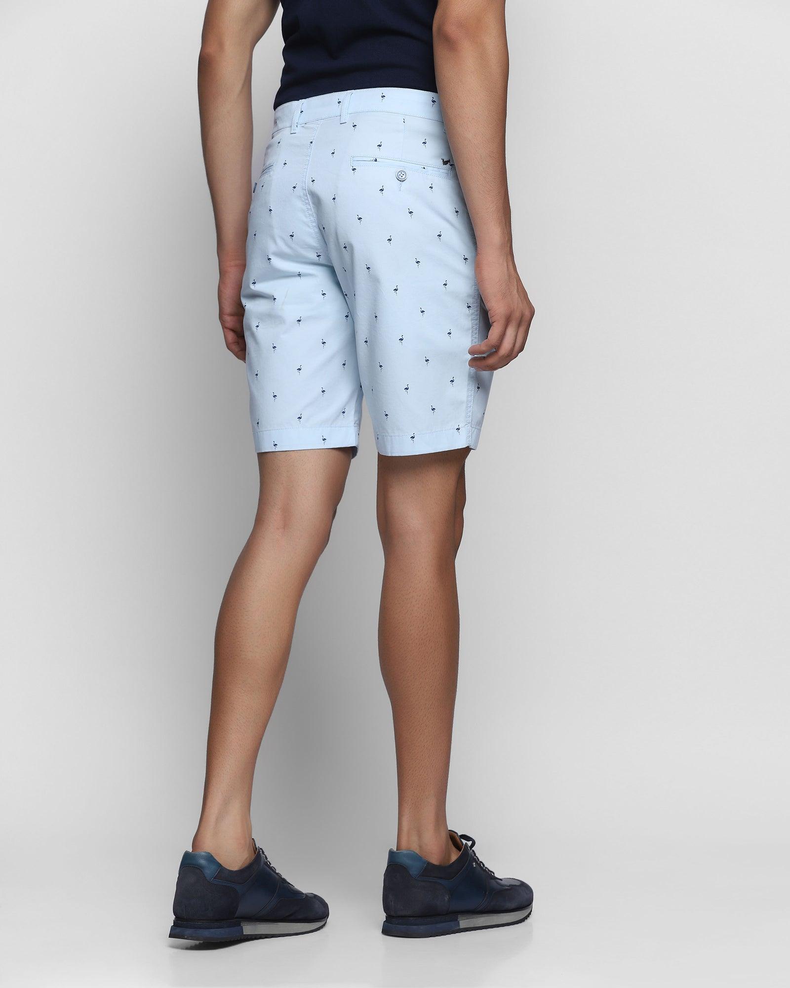 Printed Casual Shorts In Grey (Parker) - Blackberrys