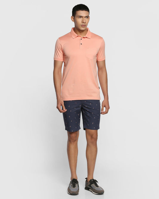 Casual Navy Printed Shorts - Lisa