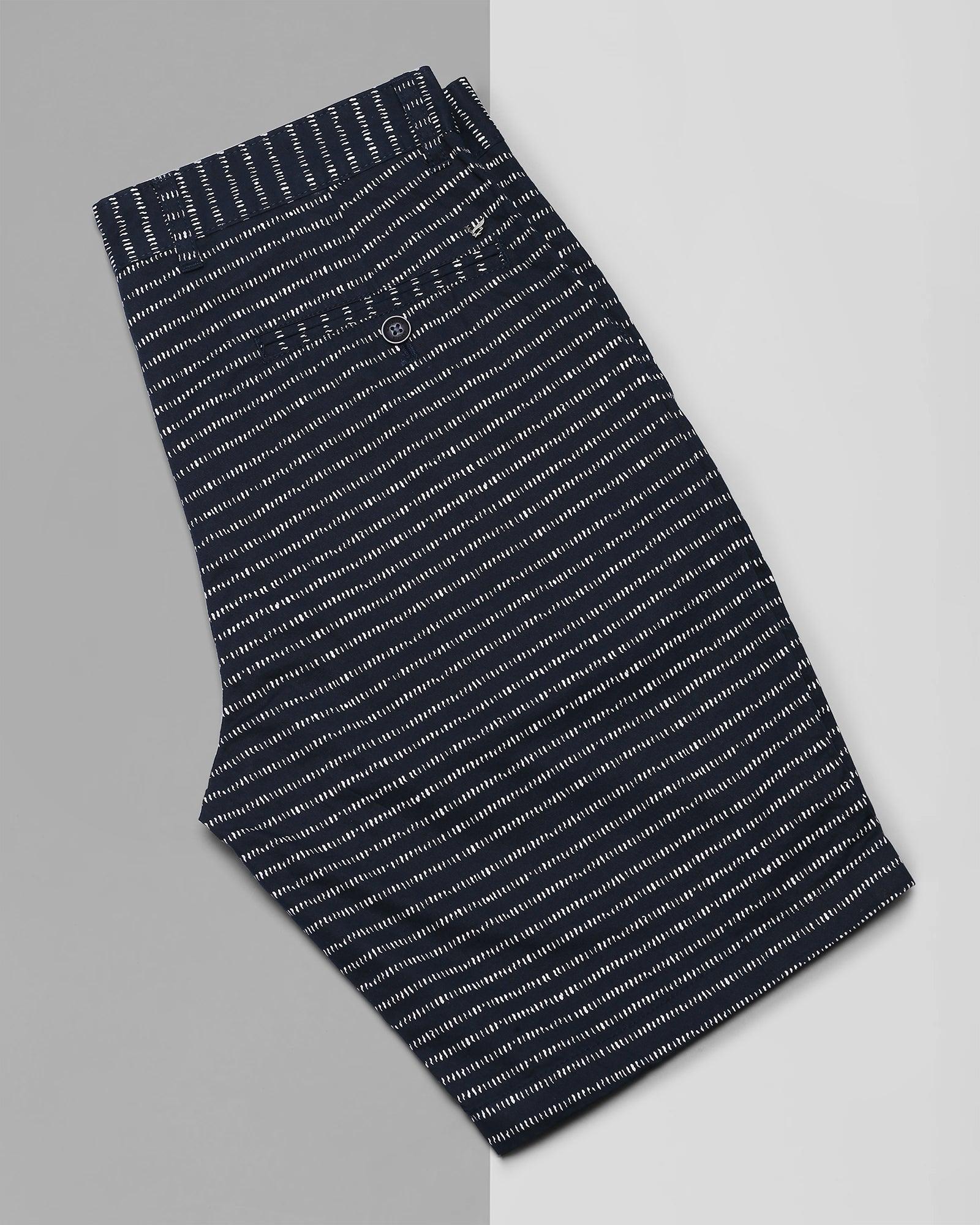 Casual Navy Printed Shorts - Nate