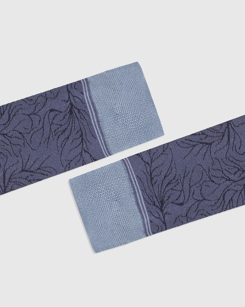 Cotton Blue Printed Socks - Quintus